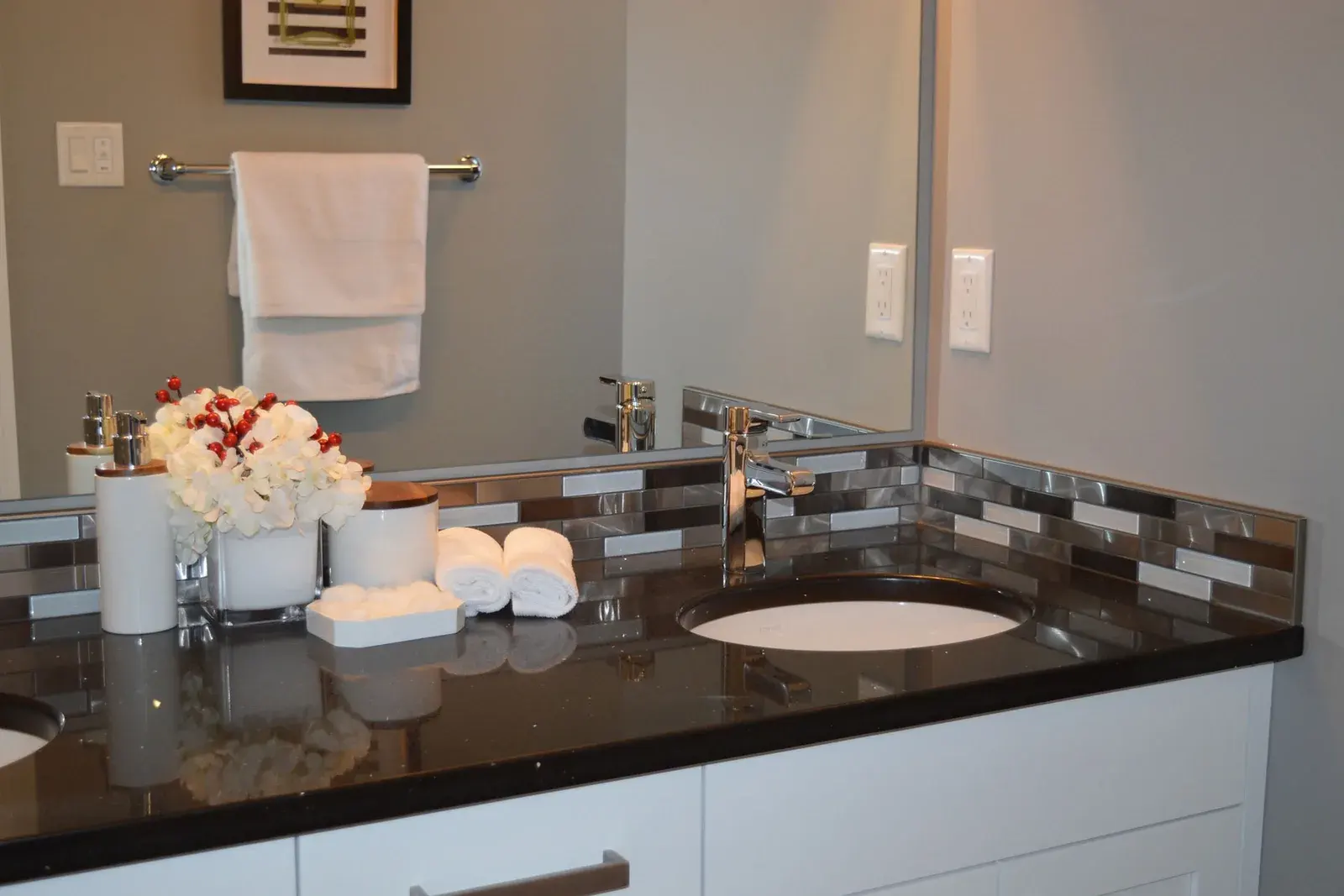 Bathroom vanity installation